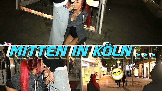 Public City Fuck ! German Girl and the Big Dick