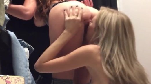 Lesbian Ass Licking In The Mall Dressing Room