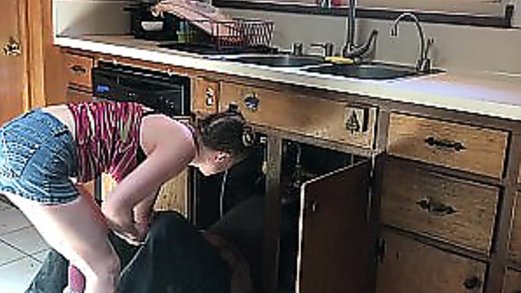 lucky plumber fucked by teen - Erin Electra (clip)