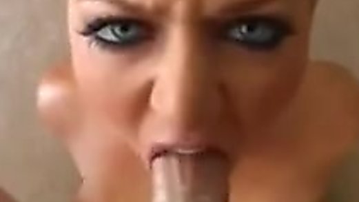British girl with big tits sucking cock