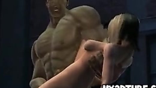 3D The Increidble Hulk getting his hard cock sucked