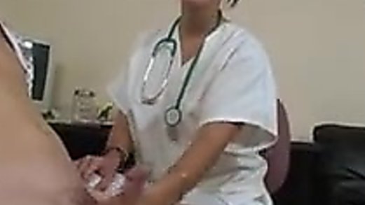Nurse gives Handjob