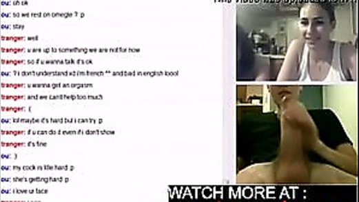 3 omegle teens get horny watching masturbation - watch live on camteens4u.com