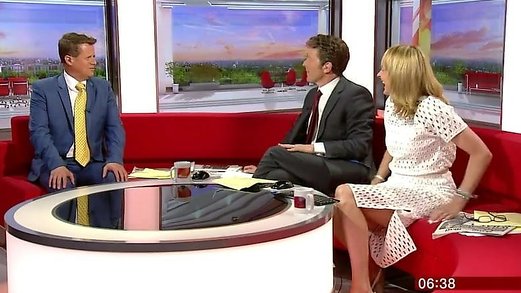 Louise Minchin Shows a Nice Expanse of Thigh