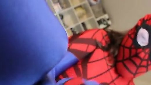 New spidergirl zentai suck and fuck 2015 encasement catsuit