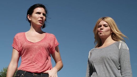 Casey Wilson and June Diane Raphael show their butts