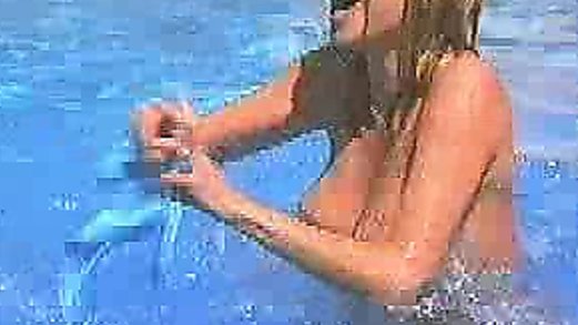 Suzanne Somers - topless in pool