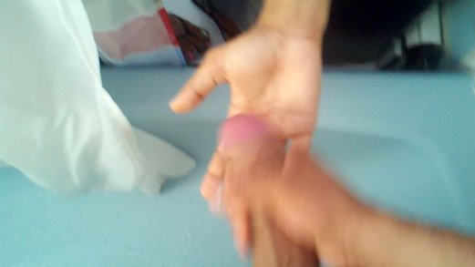 Jerking Off And Doing Cumshot On My Girlfriend Hand