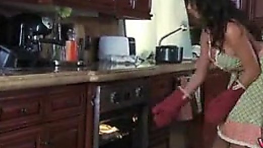 Sexy MILF Cooking Naked