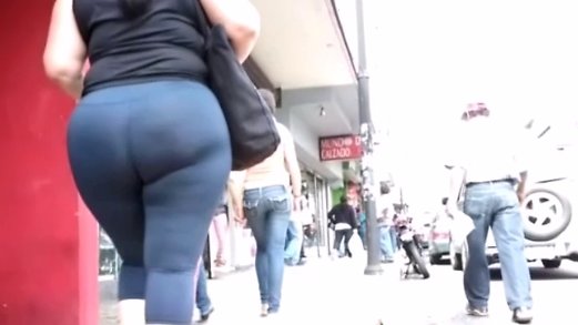 Candid Big Asses Selection - slow motion