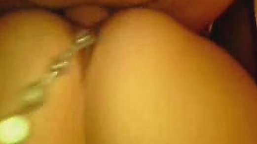 My wife cumming with anal beads
