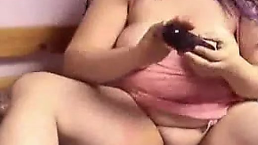 Latina Ex GF with Glasses playing with her Shaved Pussy
