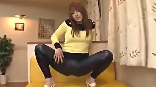 cute asian girl in leggings