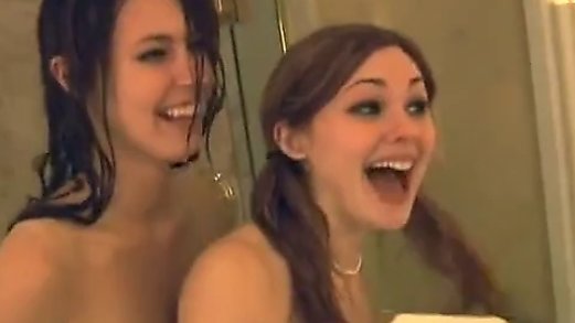 2 young lesbian teens let friends film in hotel