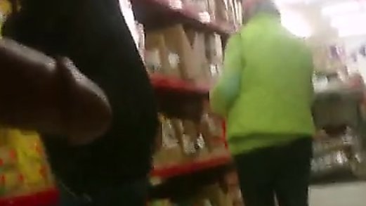 Dick out in public store 3 - she likes it