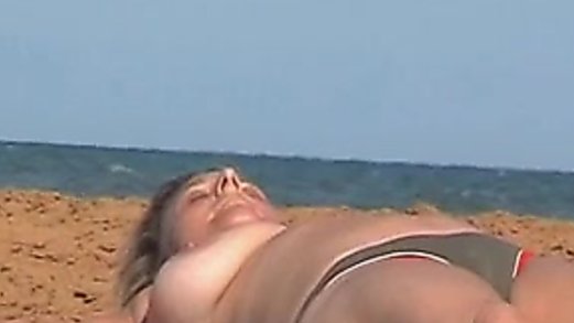 Mature topless beach