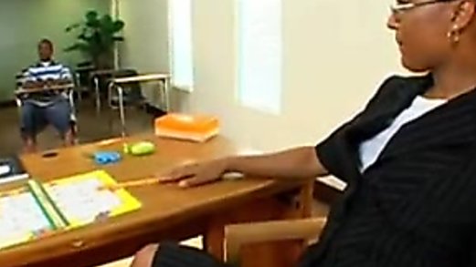Giant Ass Ebony Teacher Sucks Cock In Detention