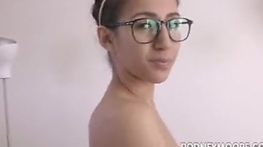 Young Nerdy April O'neil with Glasses Suck and Fuck