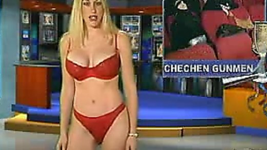 Naked Michelle Pantoliano on TV news scandal
