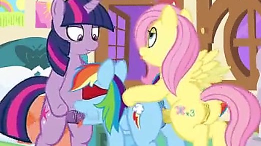 Rainbow Dash And Twilight Porn - My Little Pony Twilight, Fluttershy, Rainbow Dash XXX Game