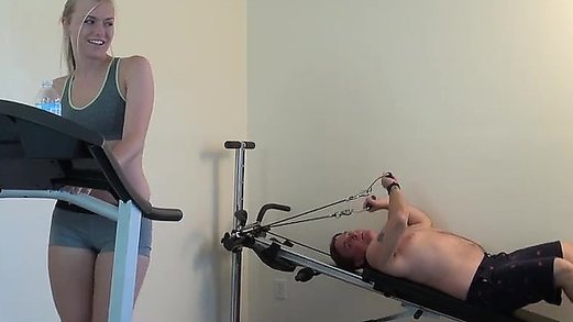 Working out with dad