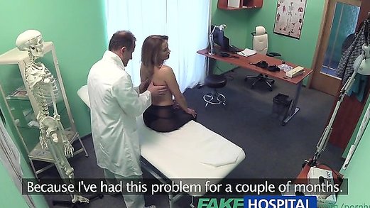 Medic get fucked chick with big tits on hidden cameras in fake hospital